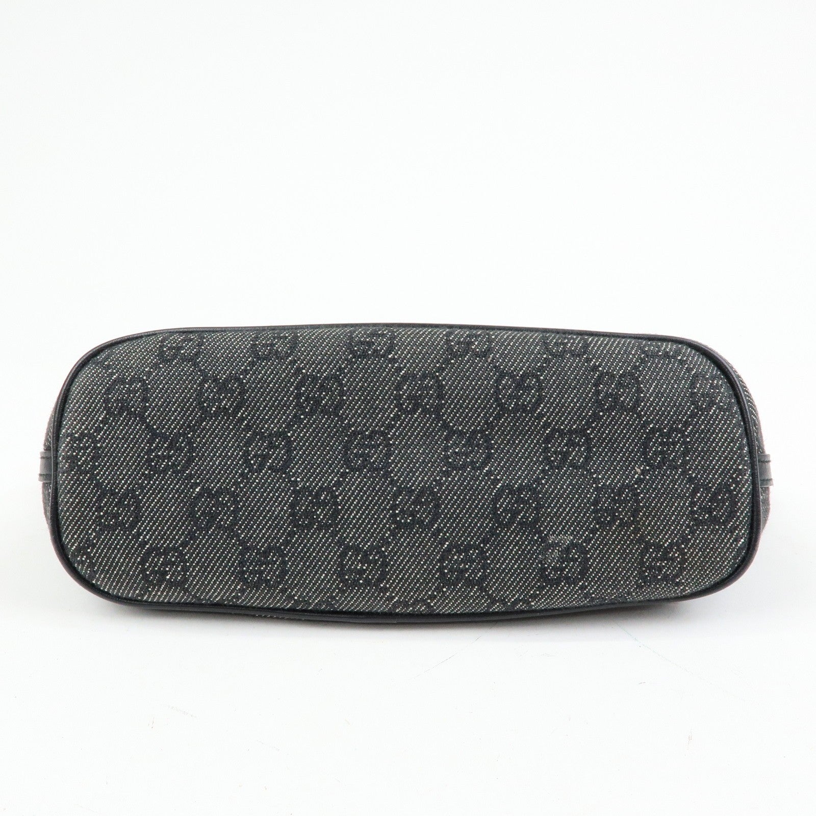 Gucci Boat Bag Accessory Pouch - Black, GG Canvas Leather 