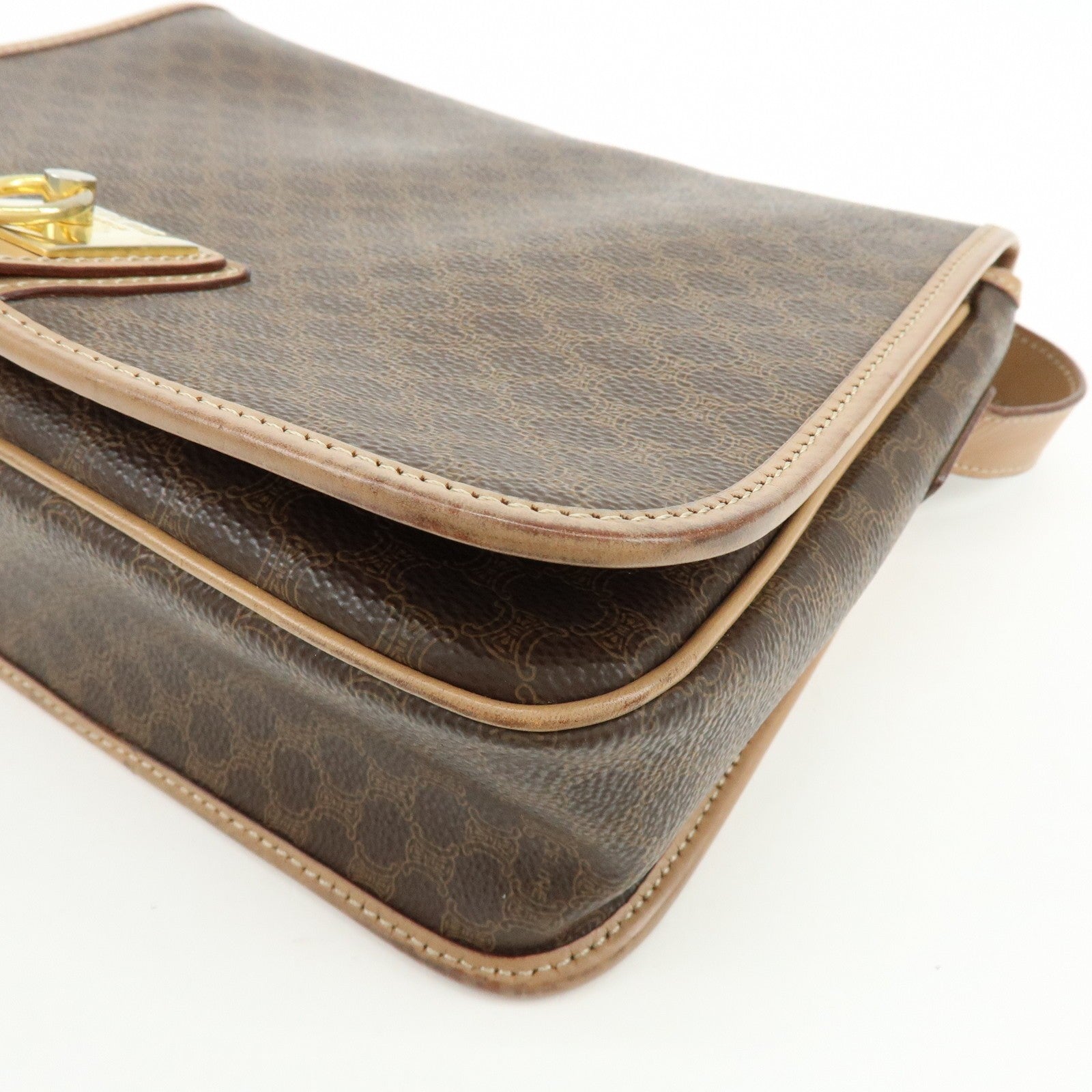 Celine Macadam Shoulder Bag - Brown, PVC Leather