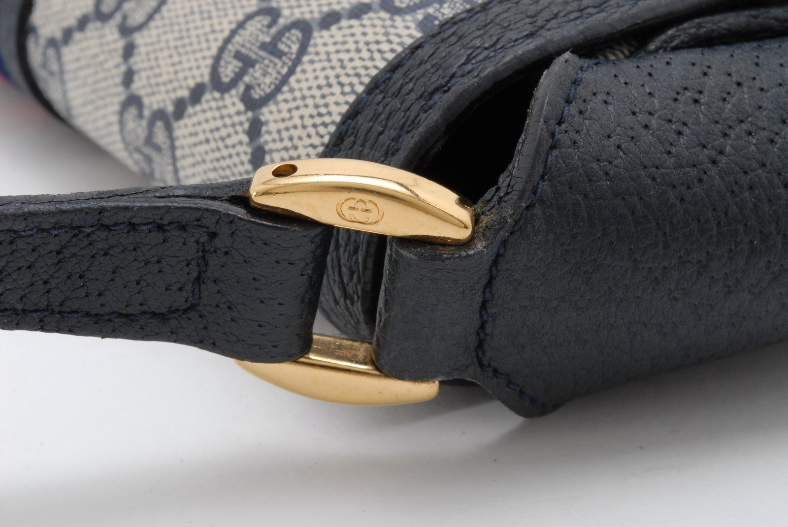Gucci GG Supreme Shoulder Bag - Navy Blue, Canvas