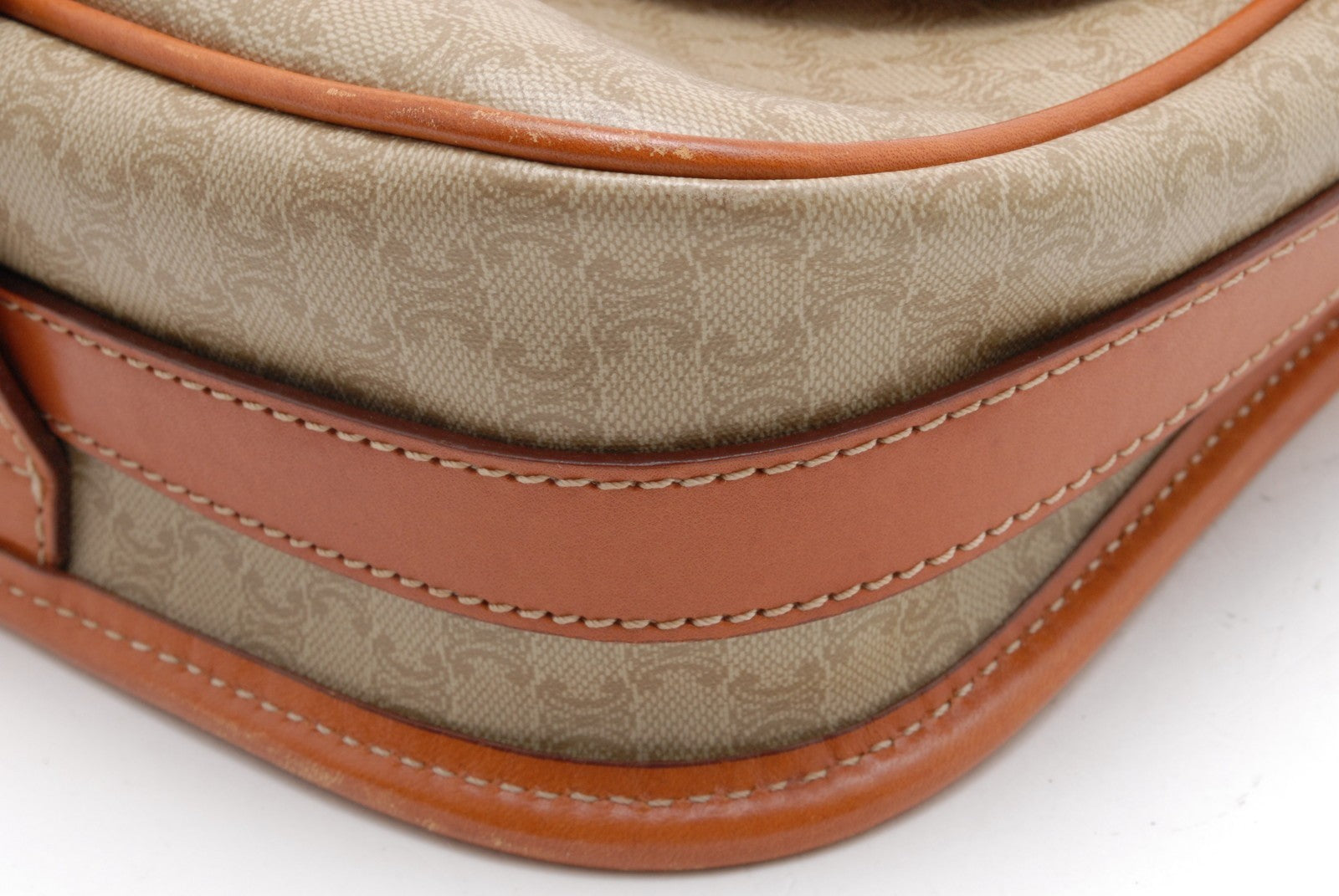 Celine Macadam Shoulder Bag - Beige, Leather