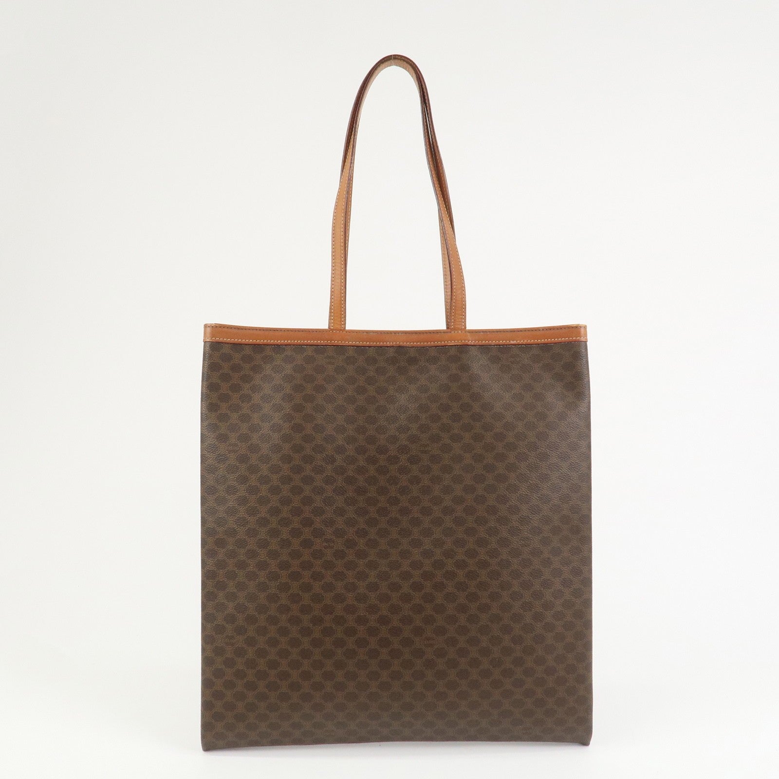 Celine Macadam Tote Bag - Brown, PVC Coated Canvas and Leather