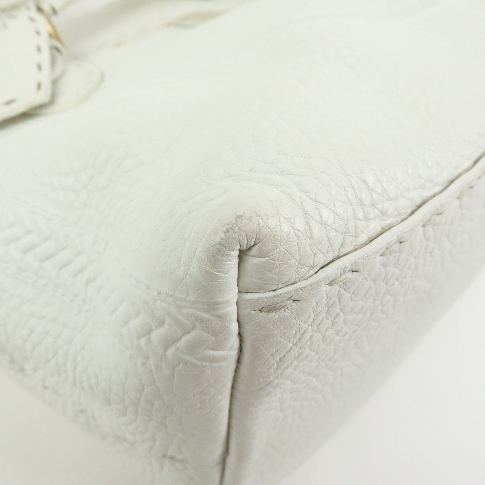 Fendi Hand Tote Bag - White, Leather