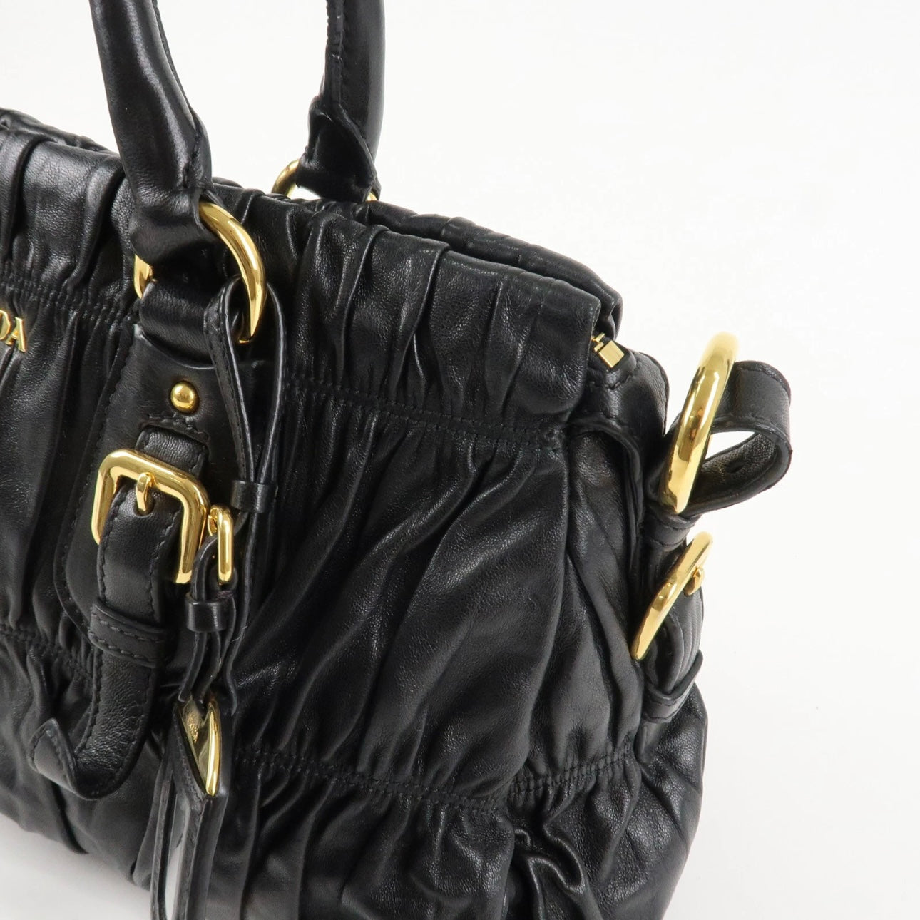 PRADA Leather 2WAY Tote Bag