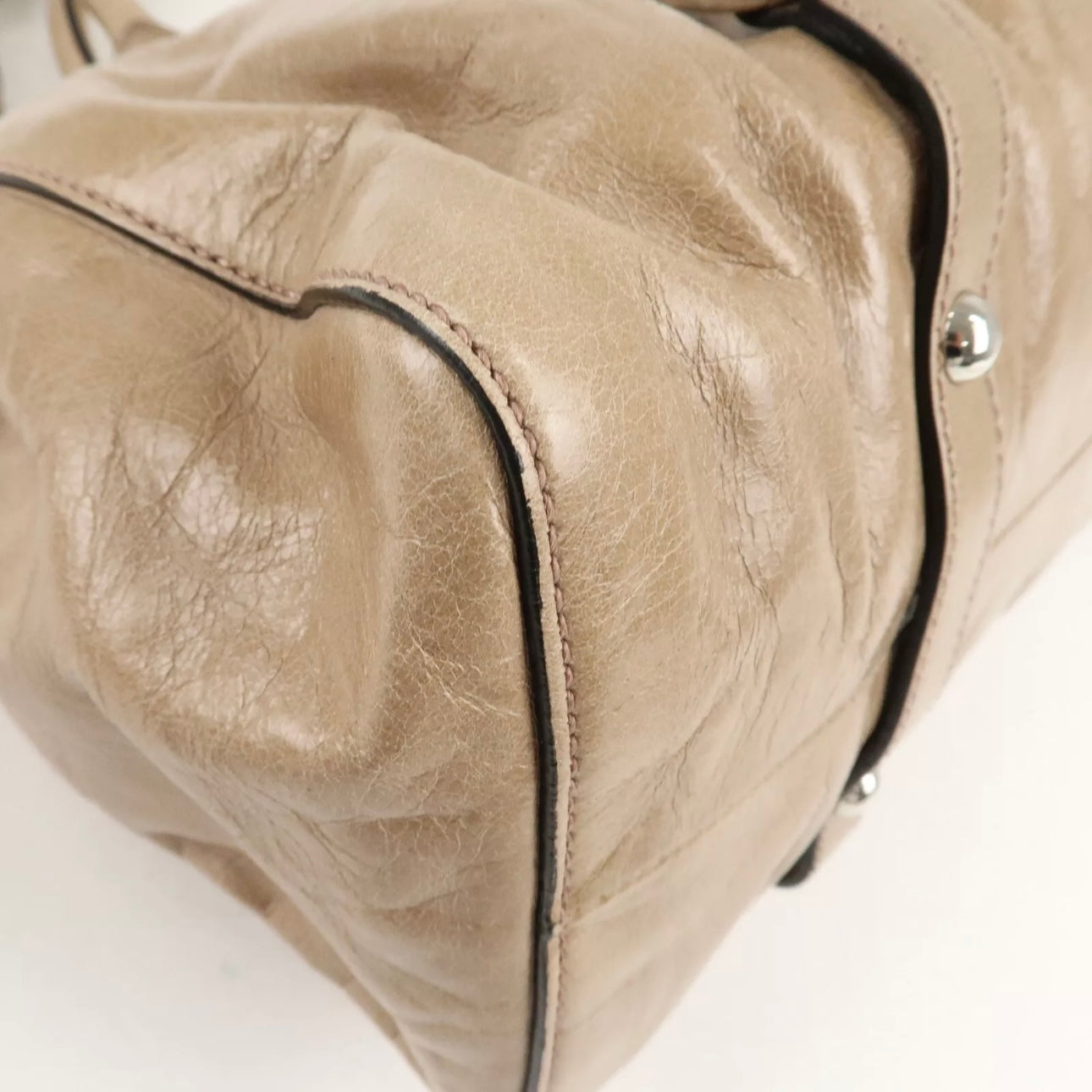 PRE ORDER! MIU MIU Leather Shoulder& Hand Bag Beige