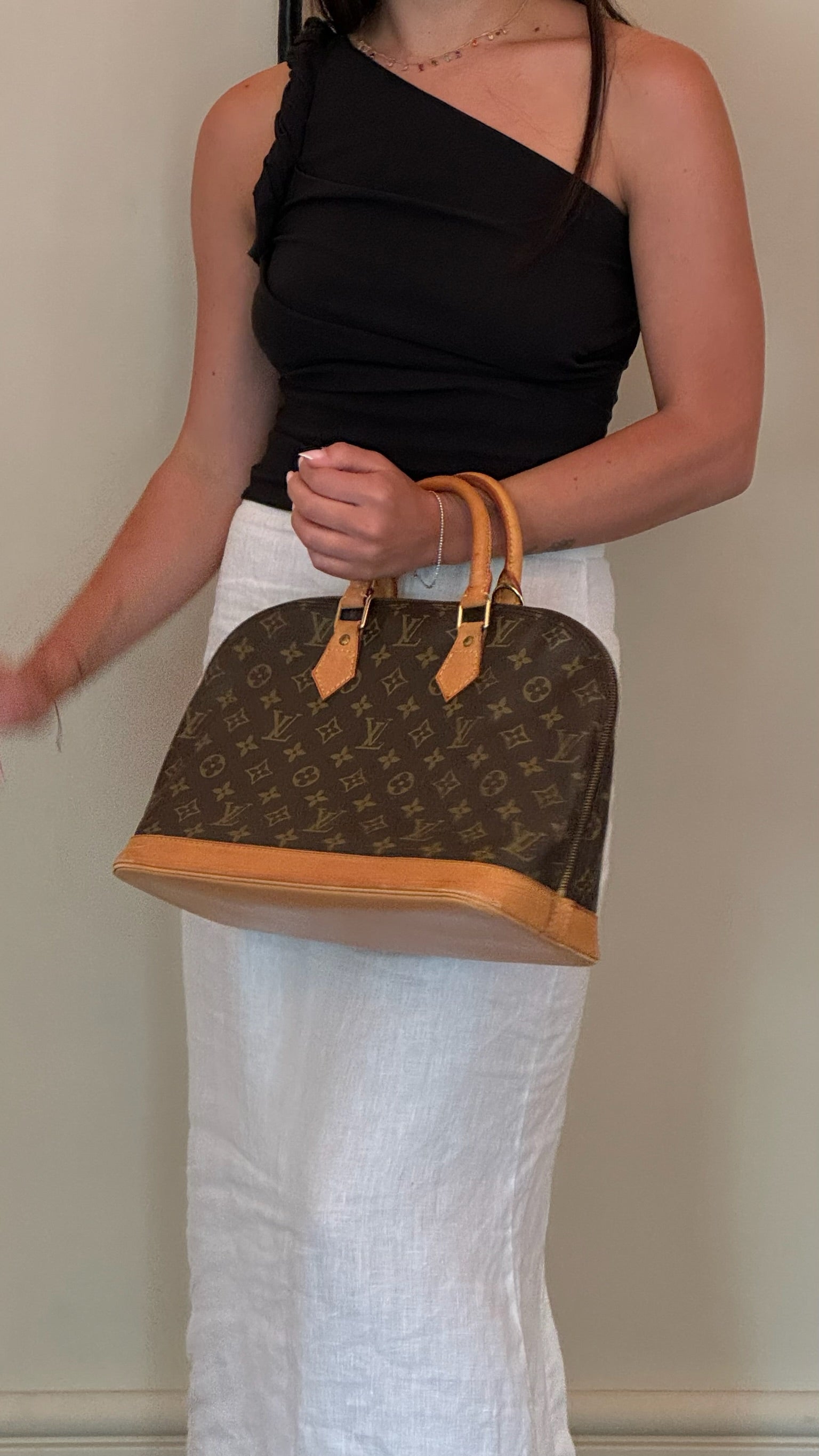 Louis Vuitton Alma Handbag - Brown, Canvas
