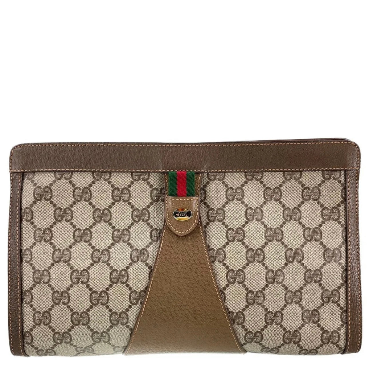 SHERRY LINE PVC LEATHER CLUTCH