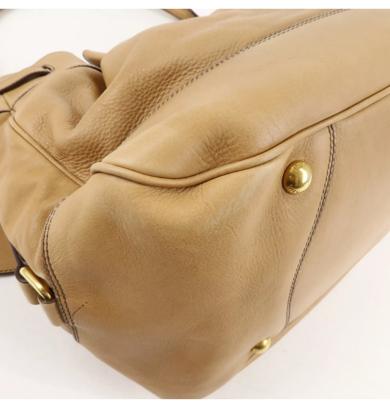 Prada Leather One Shoulder Bag - Brown, Leather