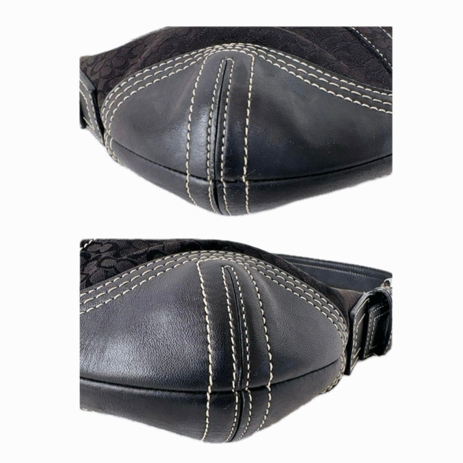 Coach Signature Black Shoulder Bag