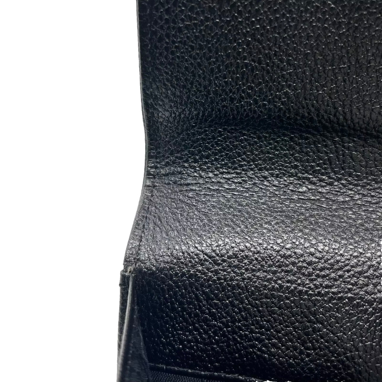 YVES SAINT LAURENT Clutch Bag Leather Black Vintage