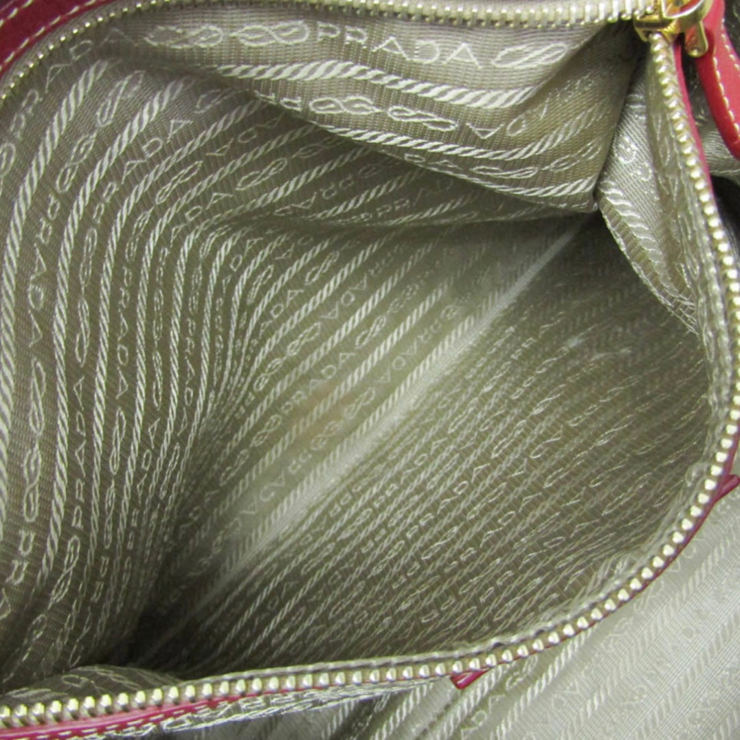 Prada Jacquard, Leather Tote Bag