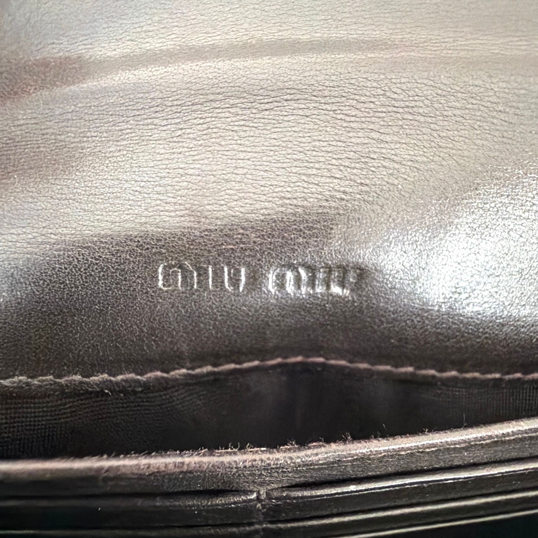 Miu Miu Croco brown wallet