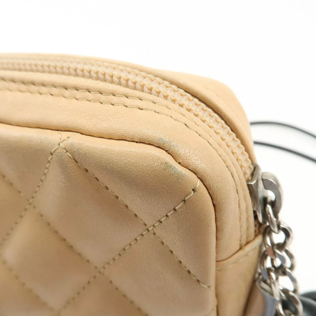 CHANEL Cambon Line Lambskin Shoulder Bag
