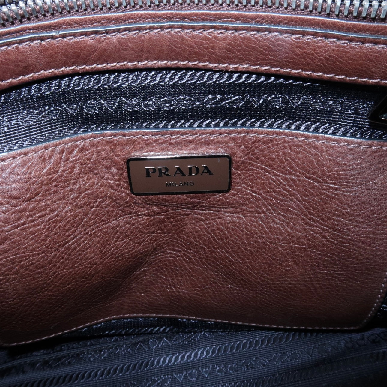 Prada 2 way brown