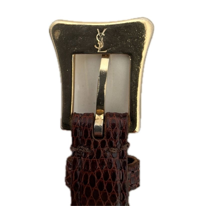Saint Laurent Vintage Brown Belt