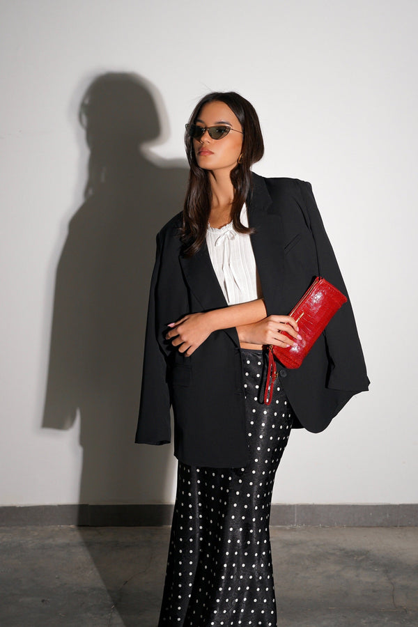 Miu Miu red clutch bag