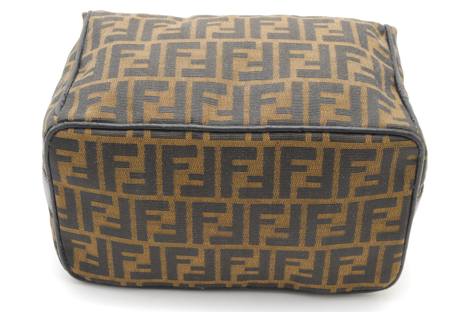 Fendi Zucca Vanity Bag Brown Vintage Handbag
