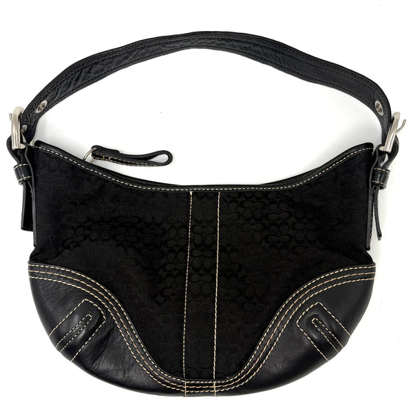 Coach Signature Black Shoulder Bag