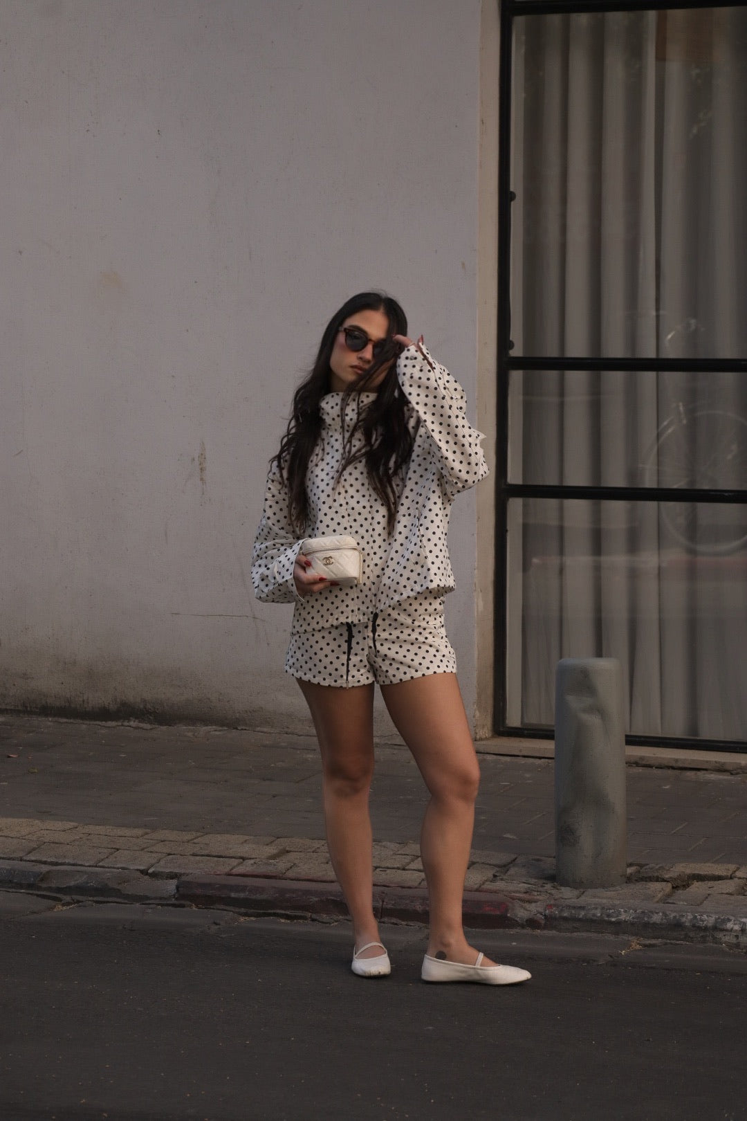 CHANEL Kinsaku Handbag - White, Cowhide Leather