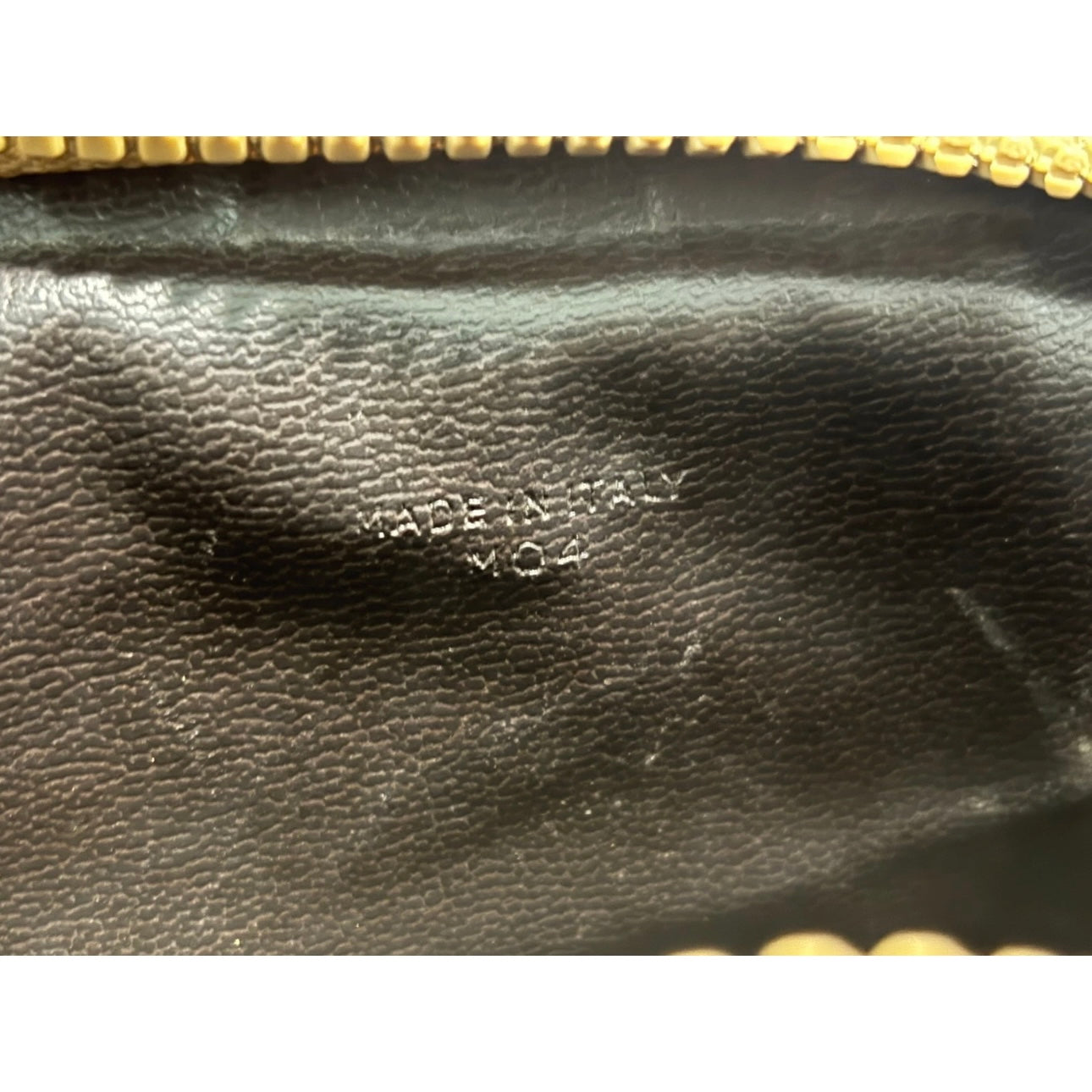 CELINE Macadam Clutch Bag- Leather PVC Beige, Gold