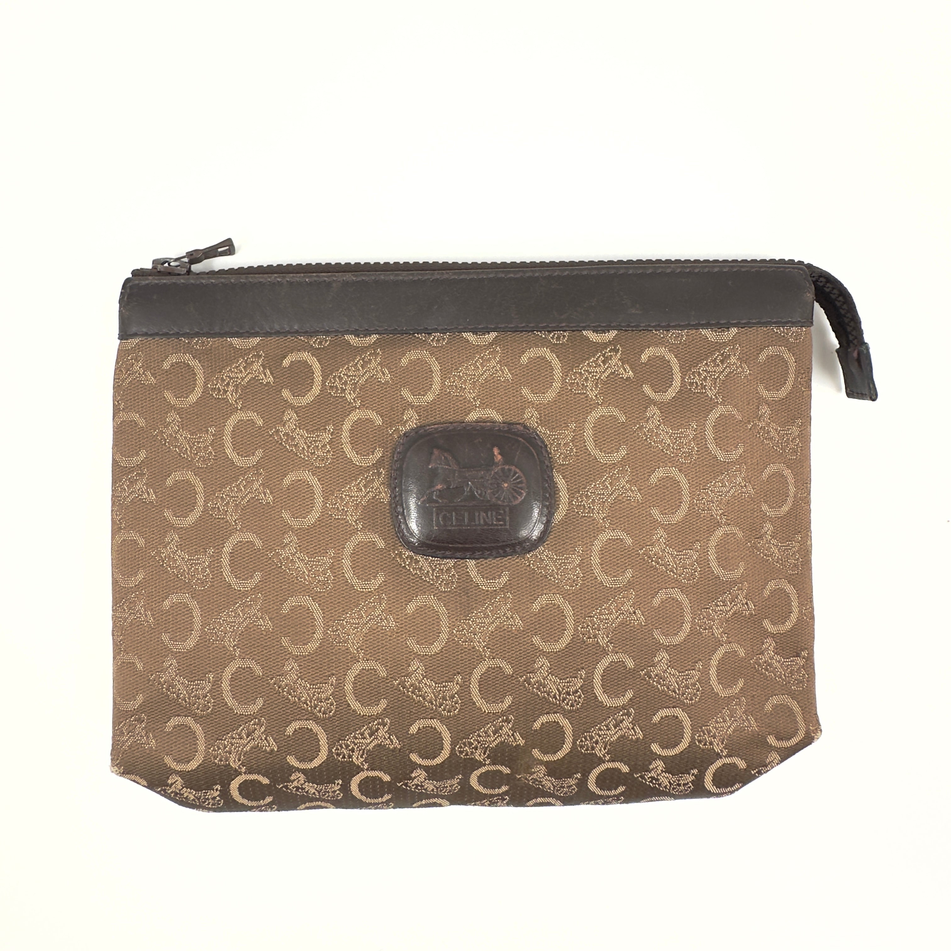 C Macadam Canvas Clutch Bag