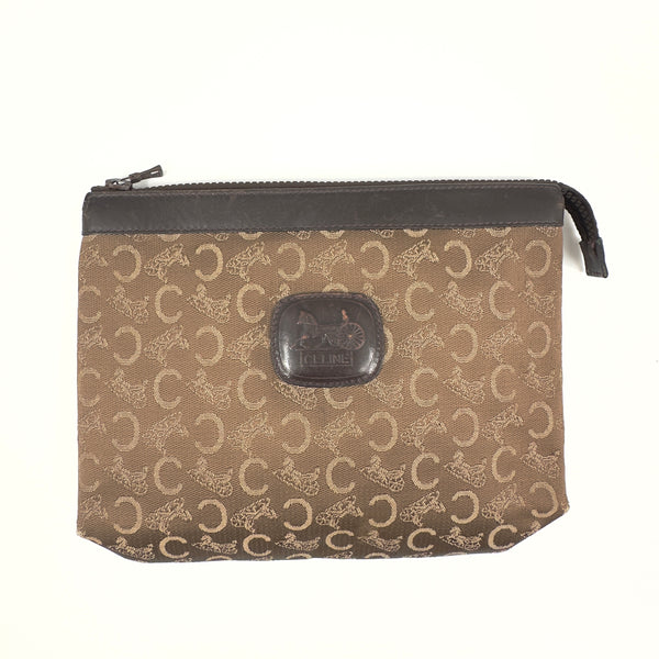 C Macadam Canvas Clutch Bag