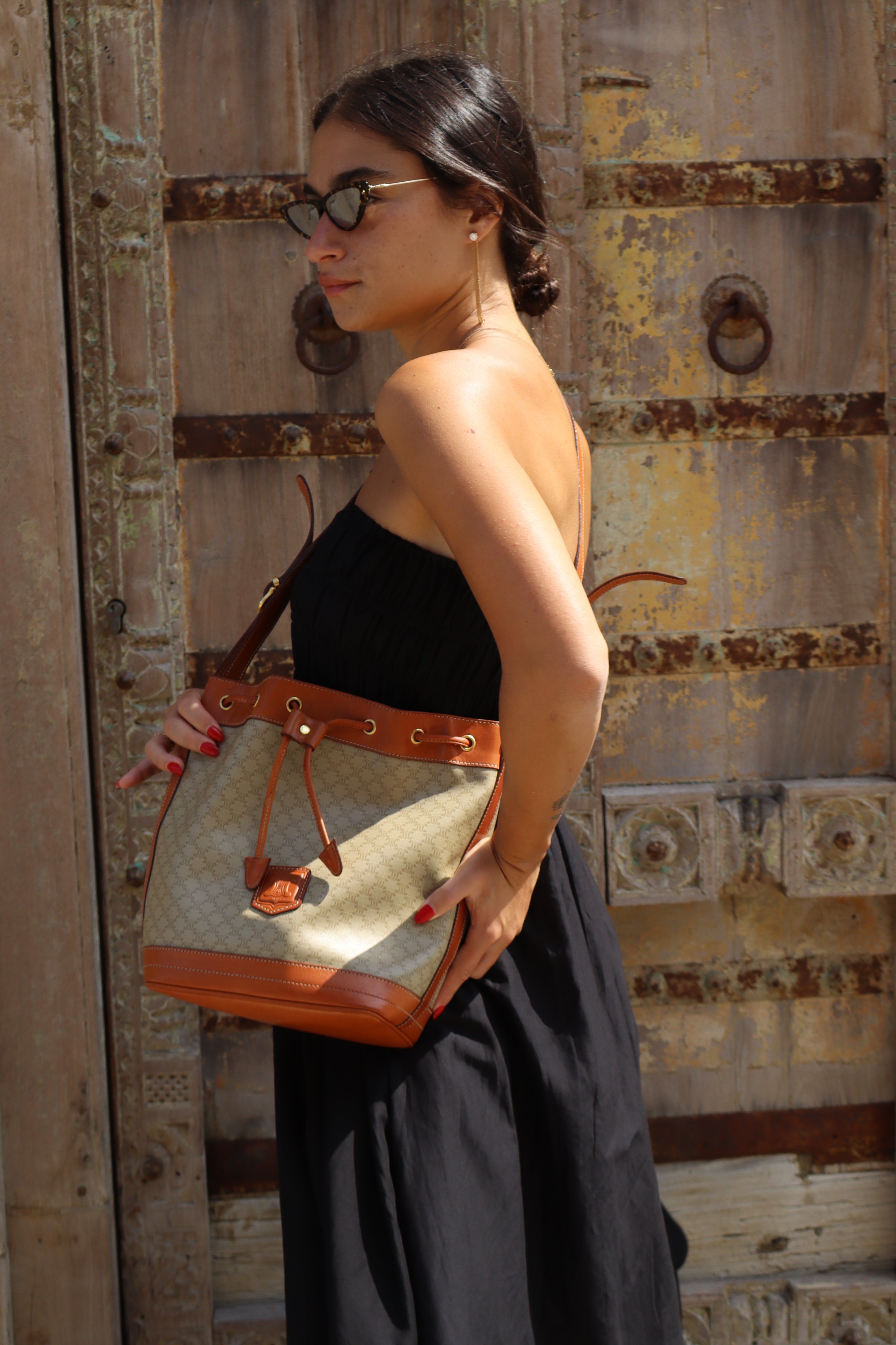 Pvc Triomphe Macadam Shoulder Bag