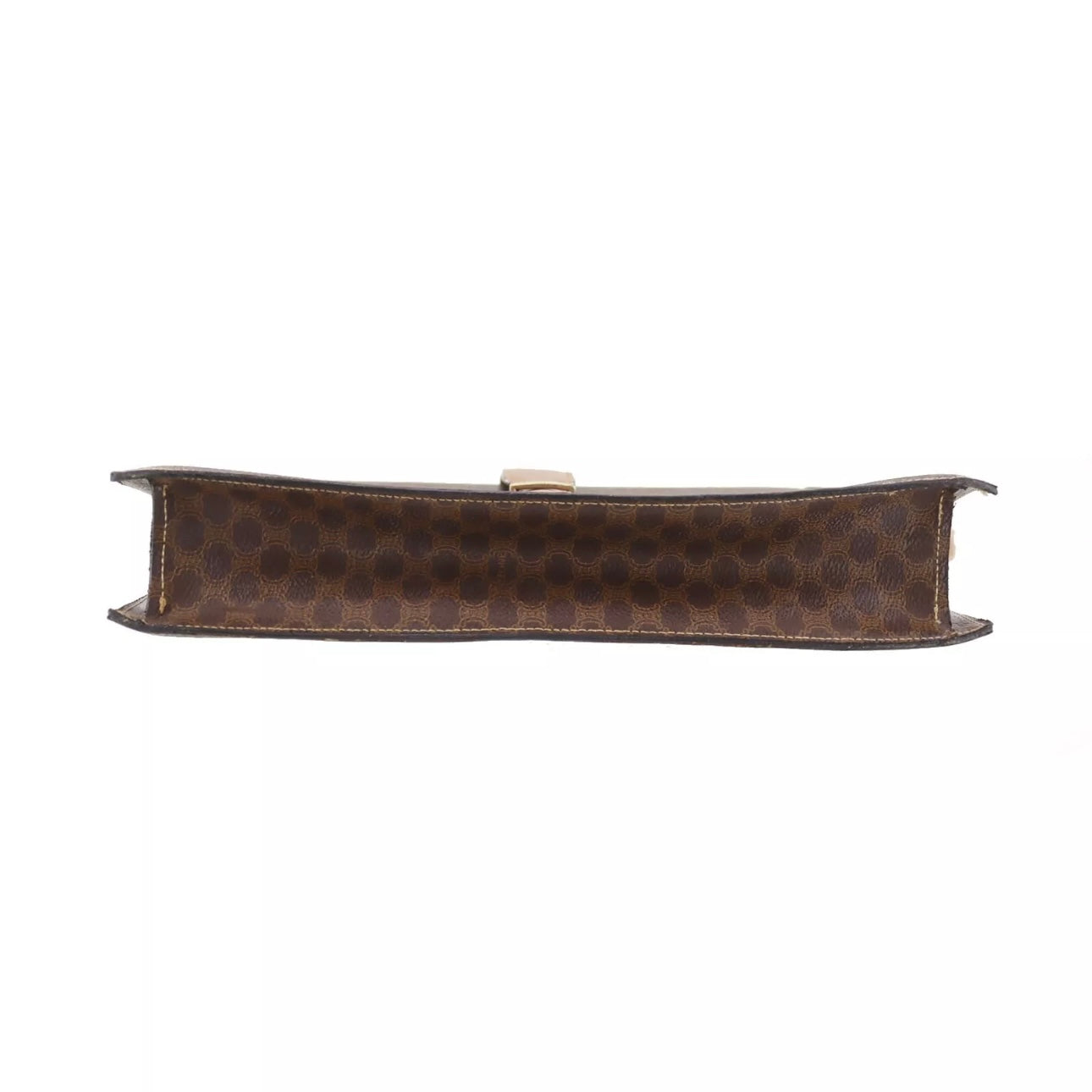 Macadam Pattern Shoulder Bag & Pouch Brown