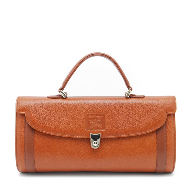 Burberry Nova Check Hand Tote Bag - Brown, Leather 