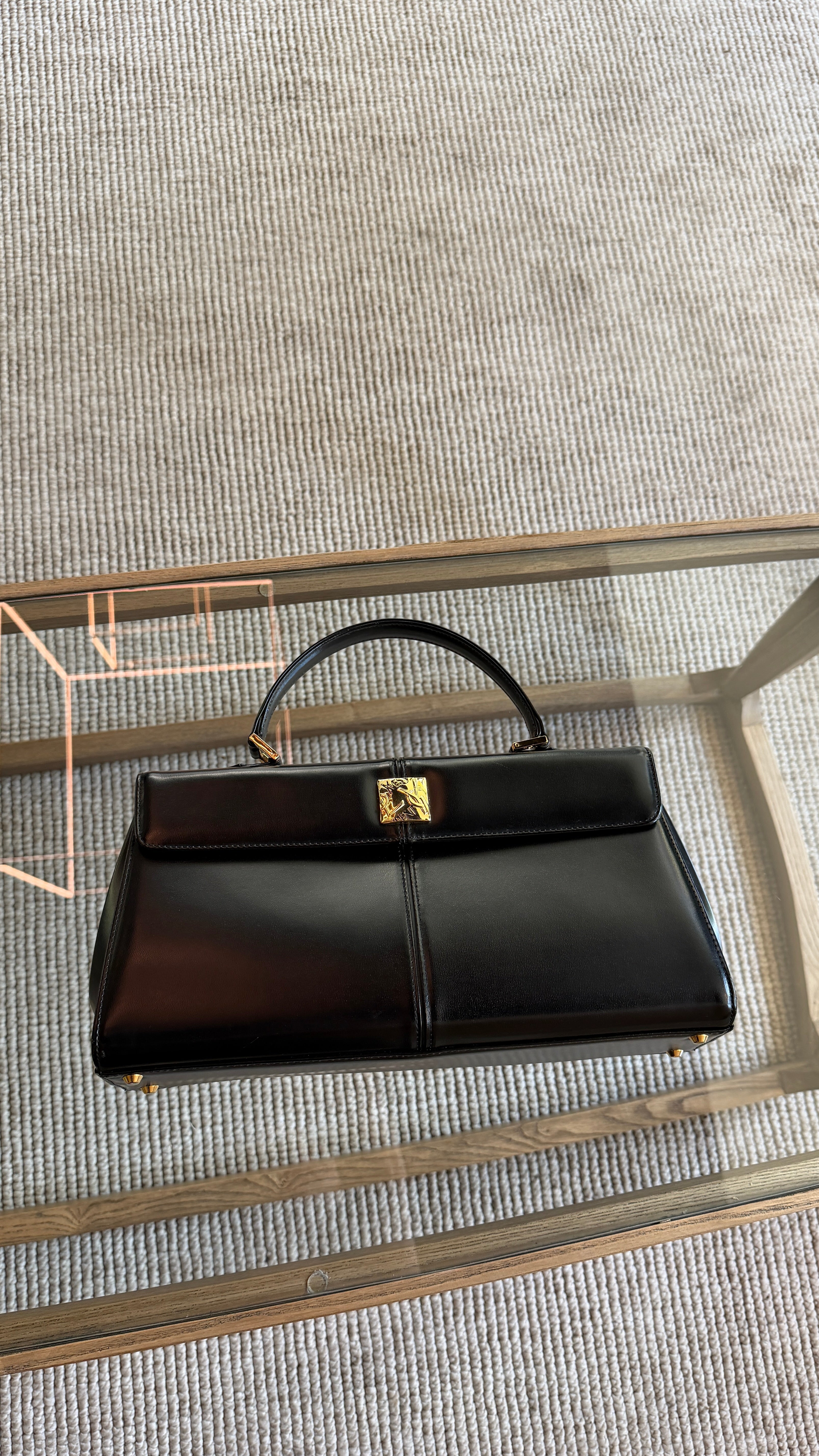 Saint Laurent Yves Saint Laurent Tote Hand Bag - Black, Leather