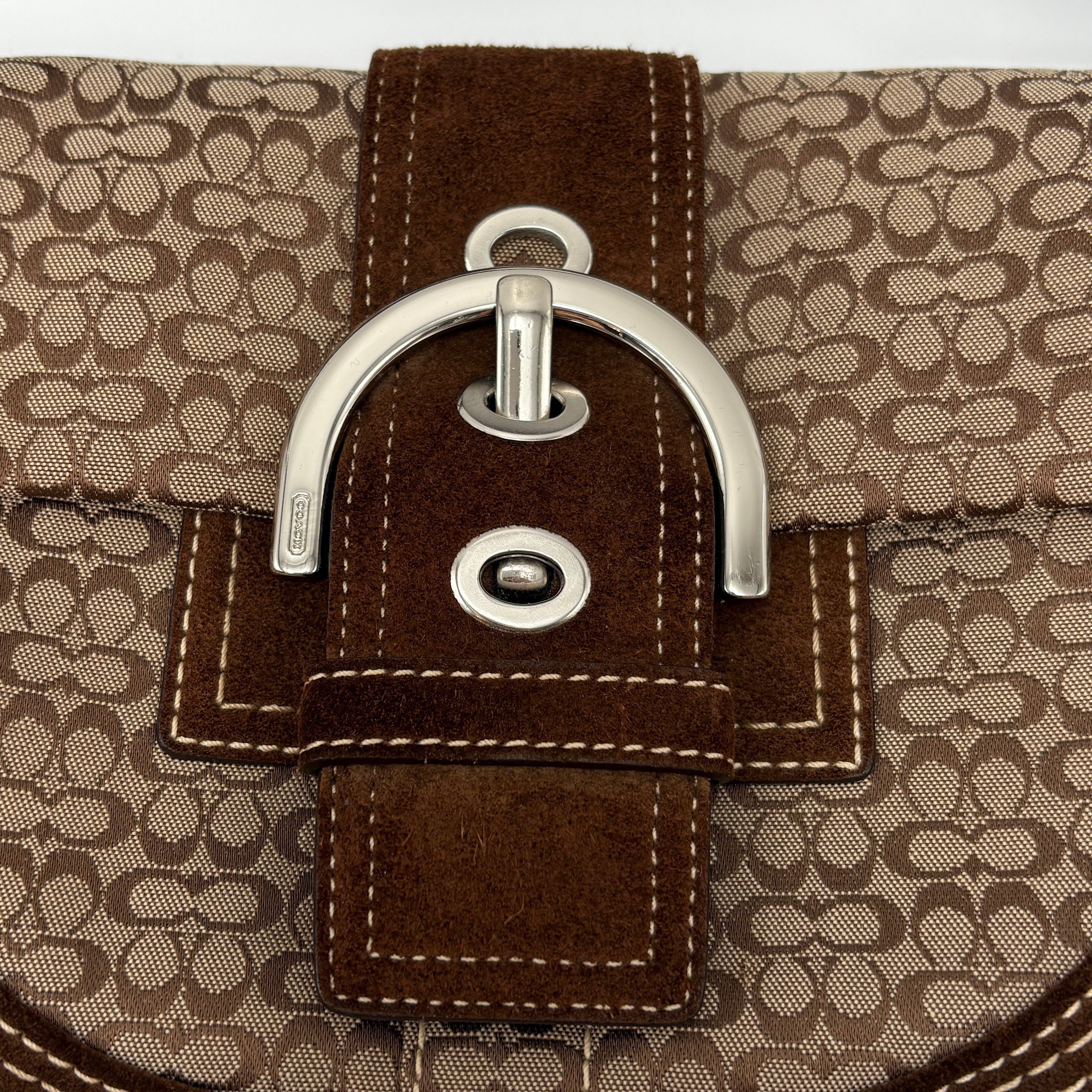 Coach Signature Suede bag