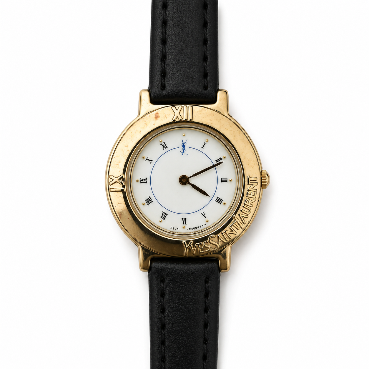 Yves Saint Laurent Quartz Wristwatch - Black, Leather