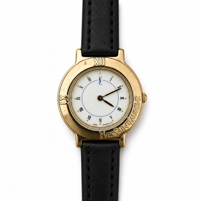 Yves Saint Laurent Quartz Wristwatch - Black, Leather