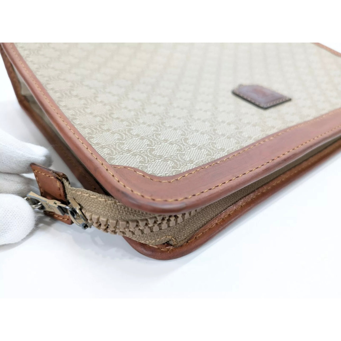 CELINE Vintage Clutch Macadam