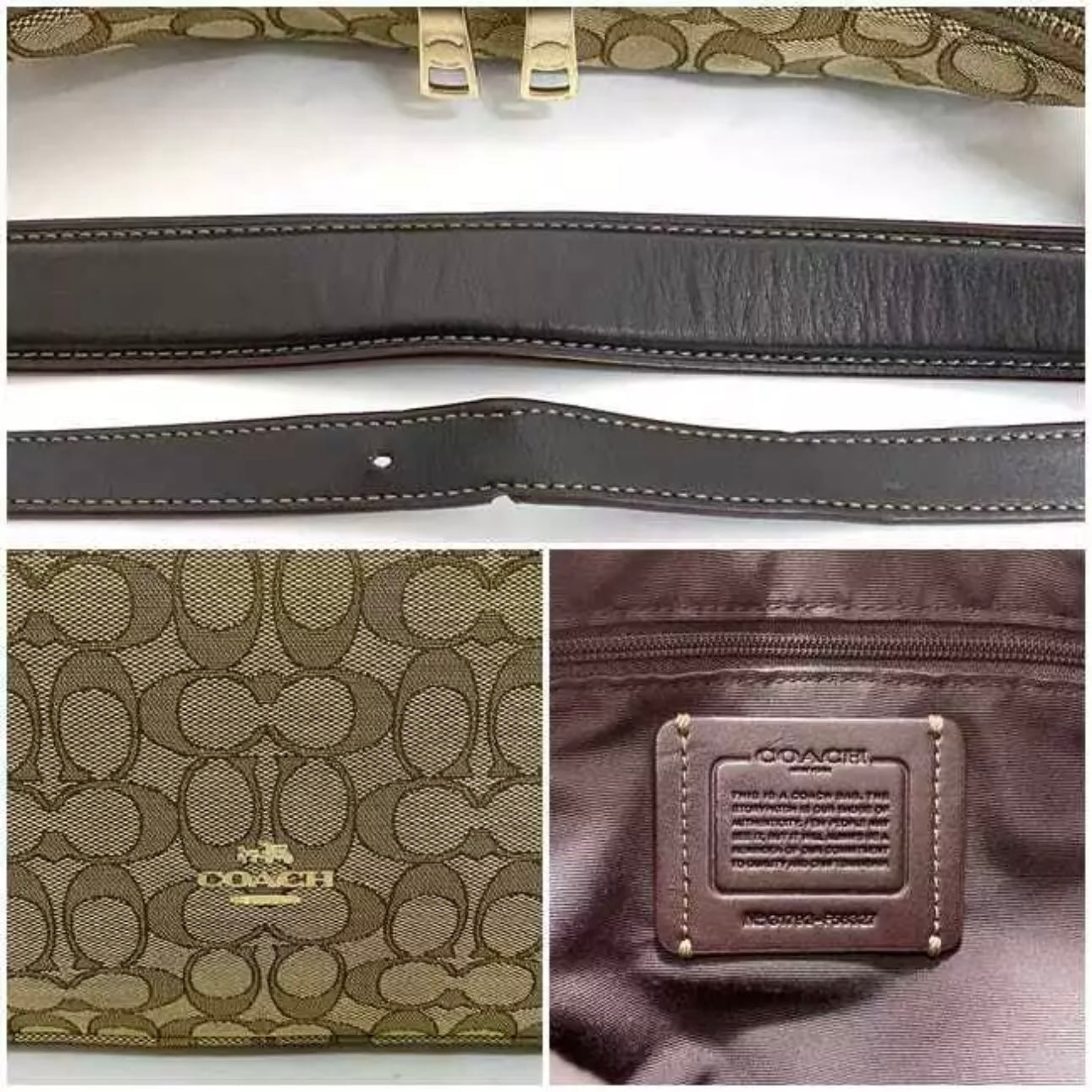 Coach Signature 2way Bag