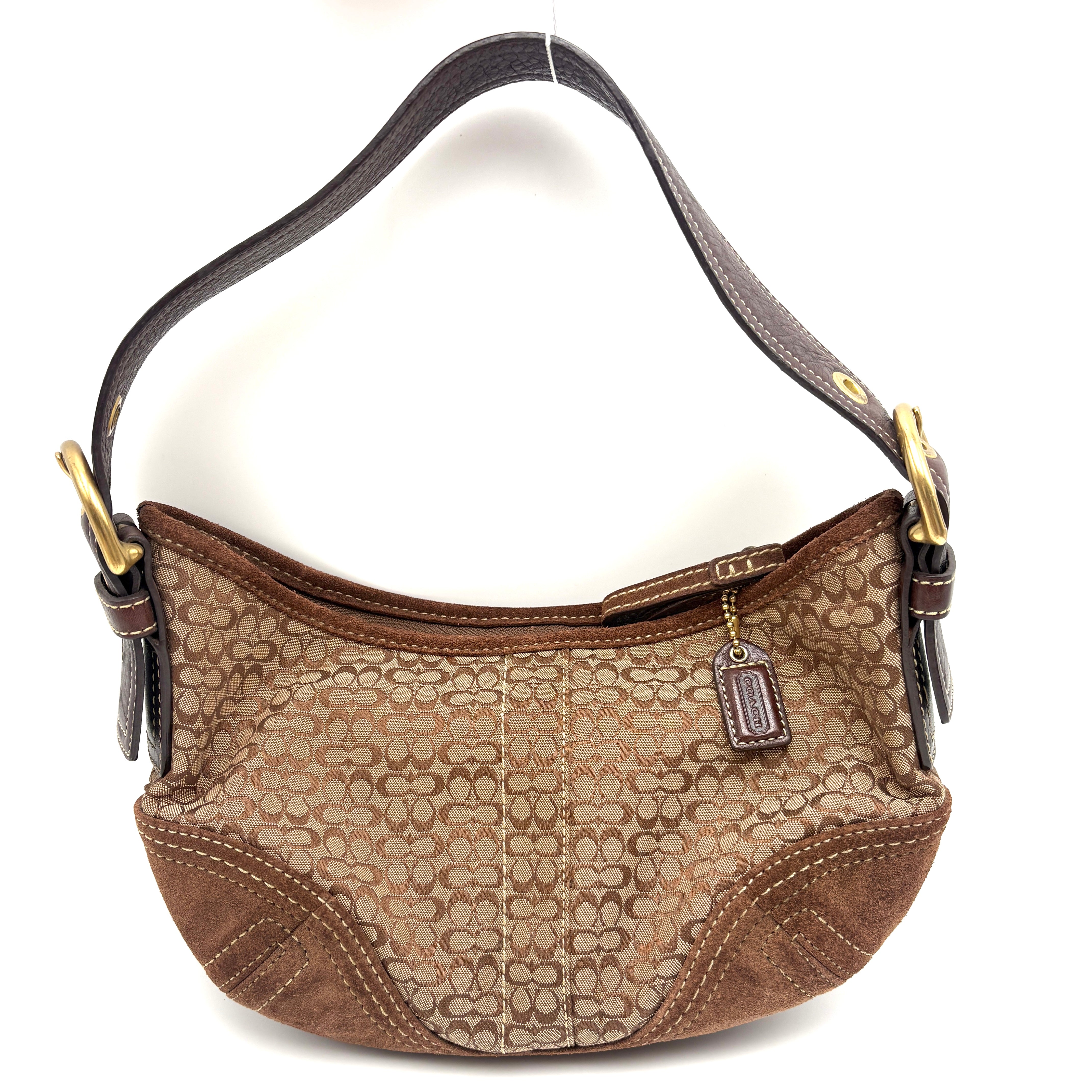 Coach Signature Suede Bag