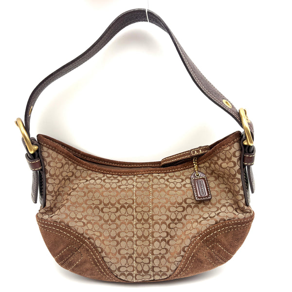 Coach Signature Suede Bag