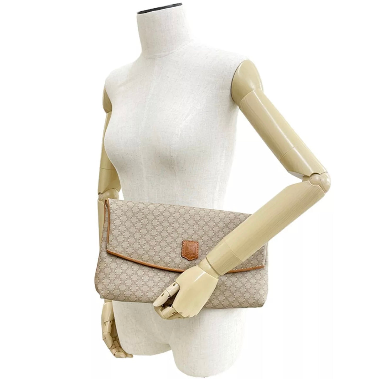 Macadam Leather PVC clutch