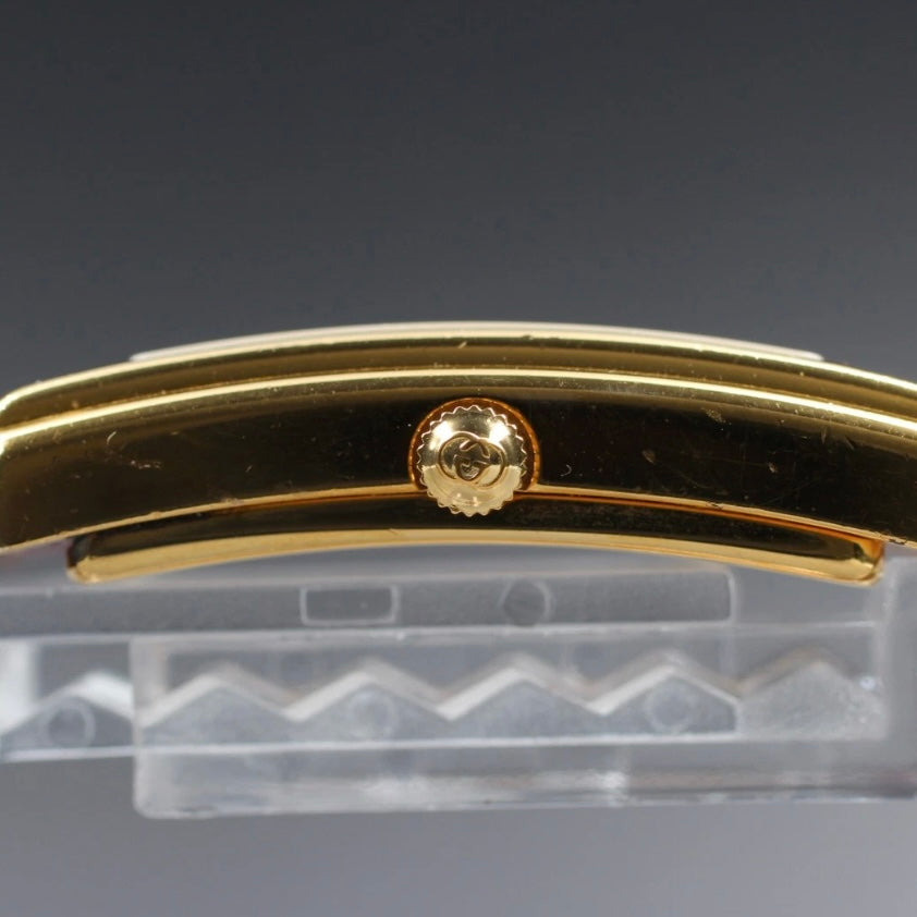 Vintage GUCCI 2600L 19mm Red Gold Quartz Women's Watch