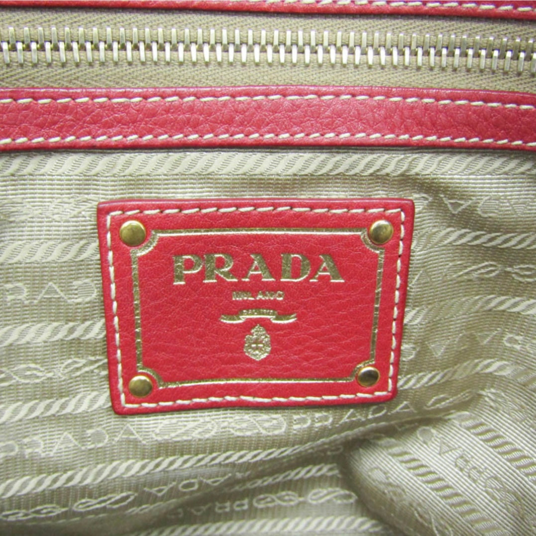 Prada Jacquard, Leather Tote Bag