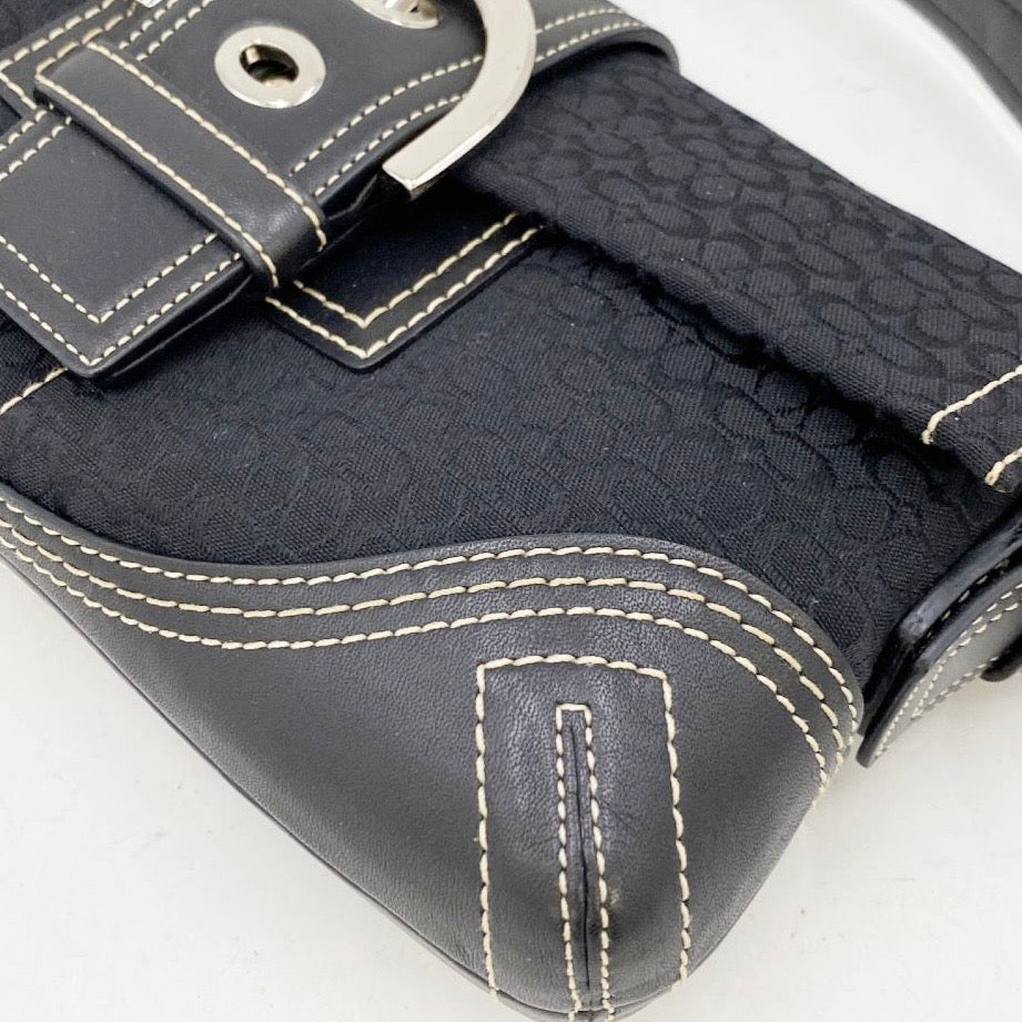 Coach Signature black shoulder bag