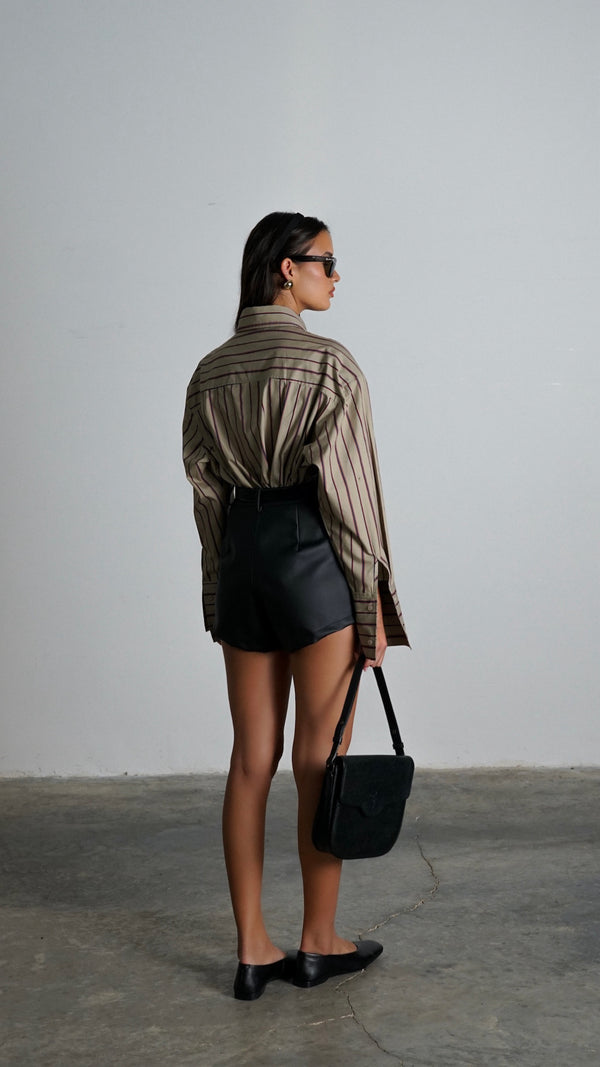 Saint Laurent Yves Shoulder Bag - Black, Leather
