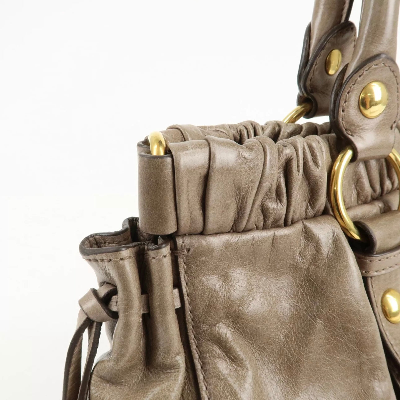 MIU MIU Leather Hand & Shoulder Bag