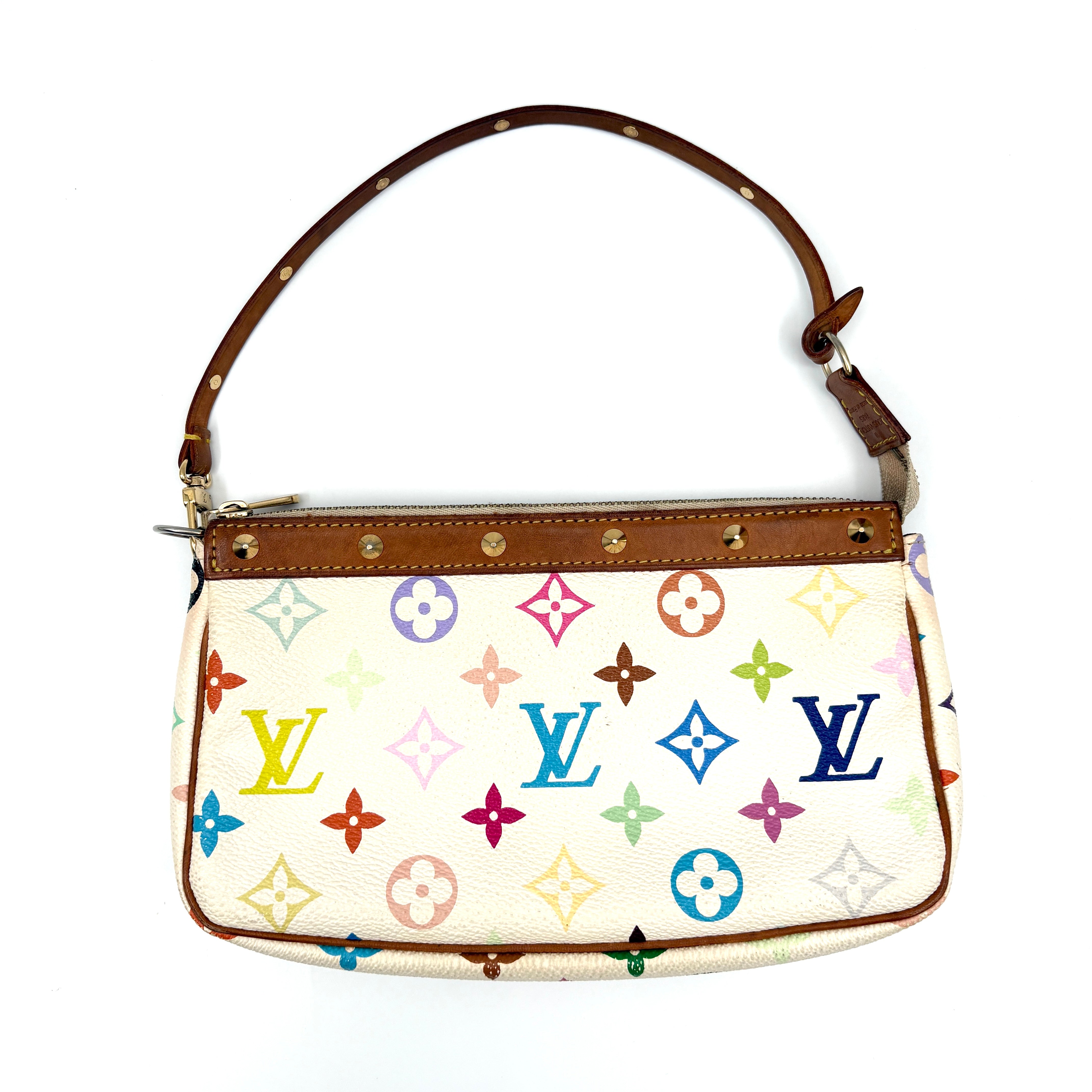 Pochette Accessoire Multicolor Blanc White