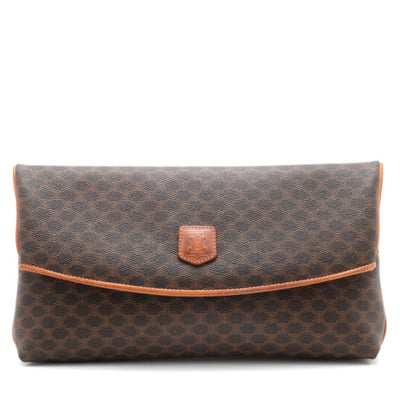 Celine Macadam Clutch Bag - Brown, PVC Leather