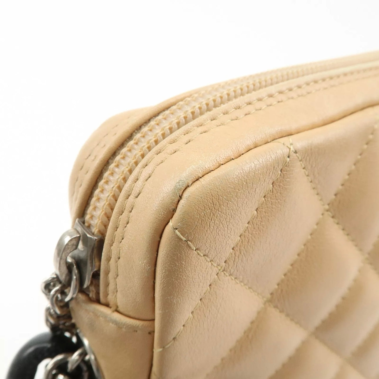 CHANEL Cambon Line Lambskin Shoulder Bag