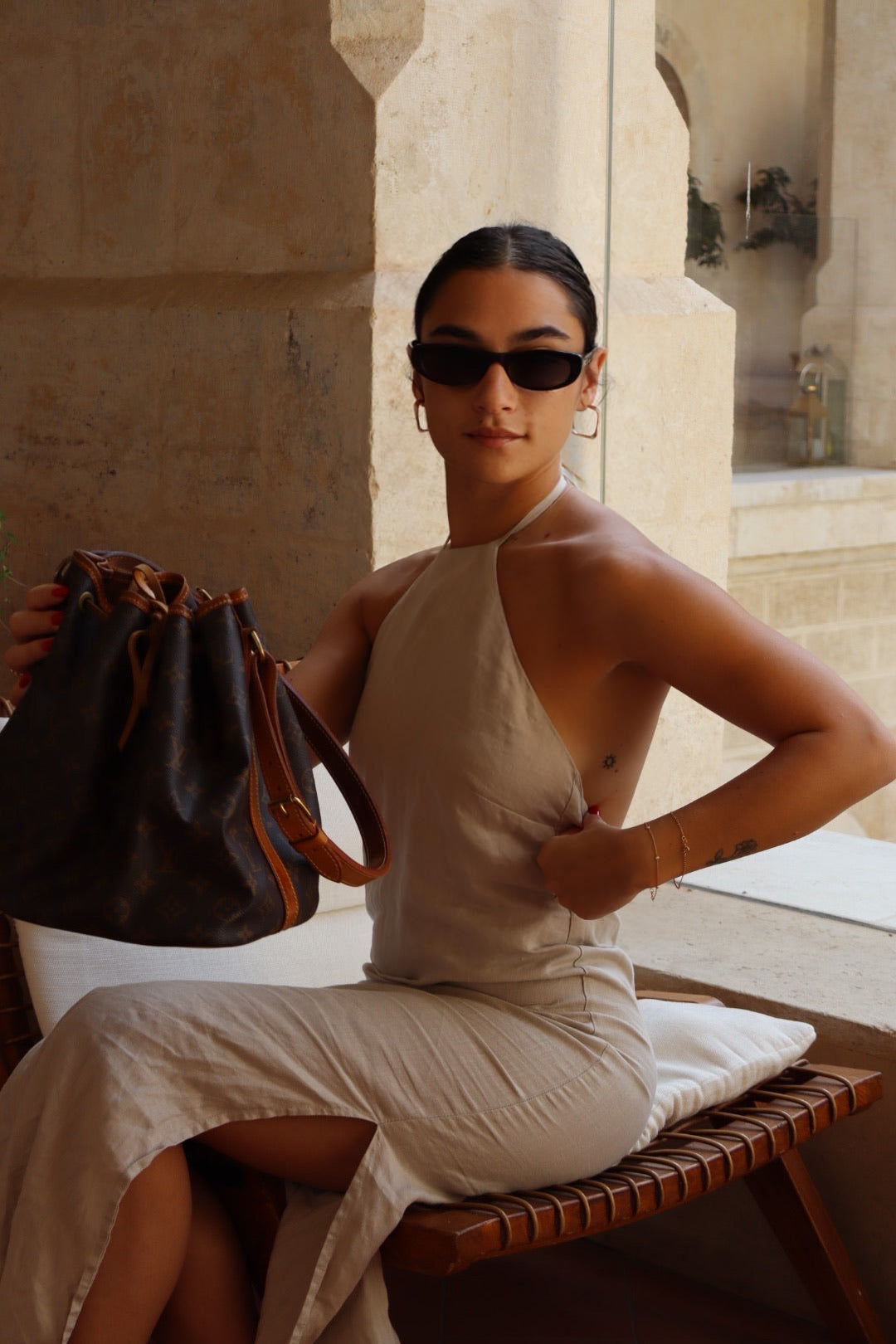 Louis Vuitton Monogram Noe One Shoulder Bag - Brown, Monogram Canvas