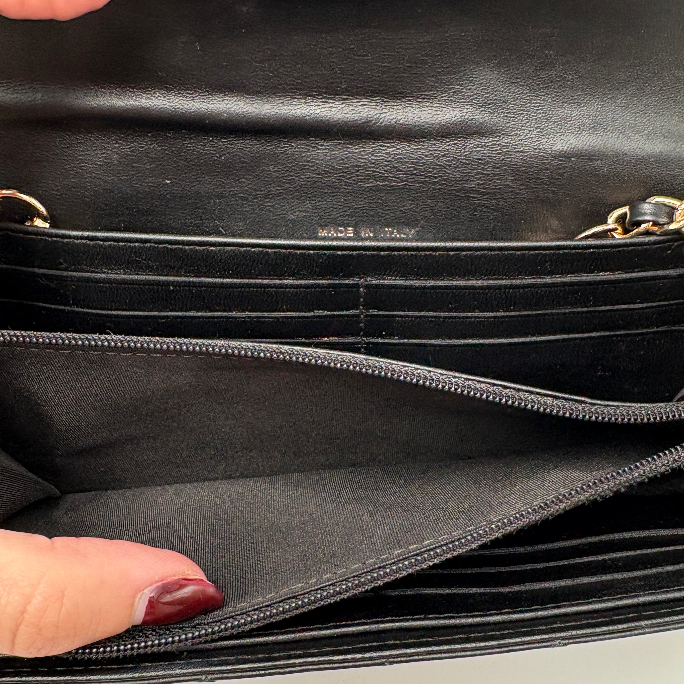 Chanel Boy Matelasse Flap long Wallet Lambskin
