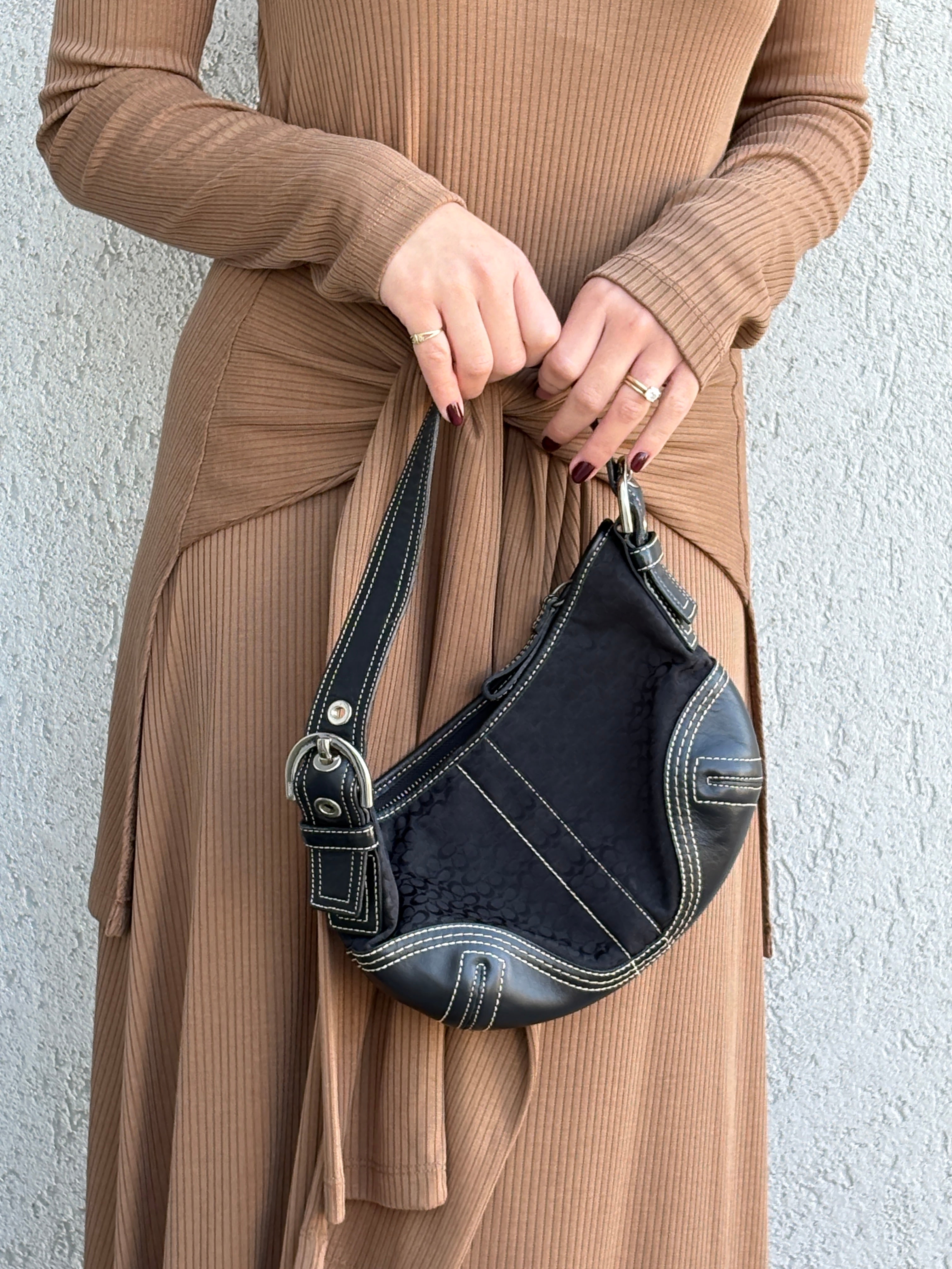 Coach signature black bag