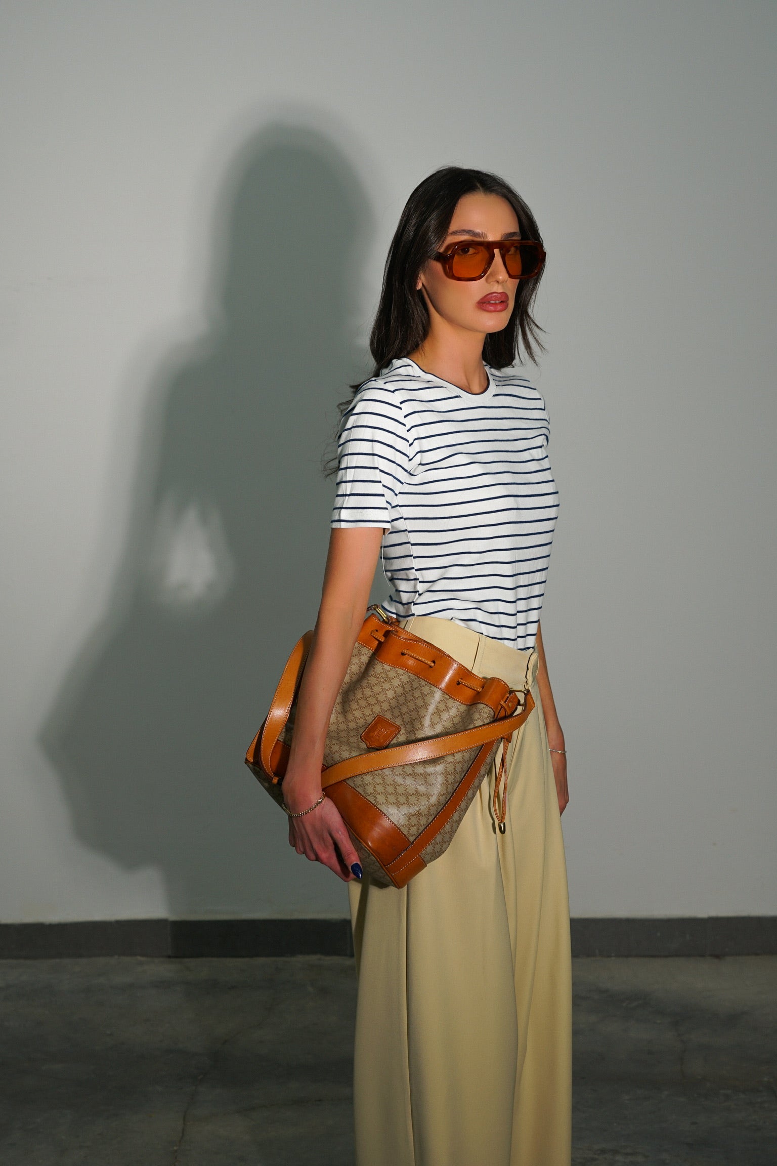 Celine Macadam Shoulder Bucket bag