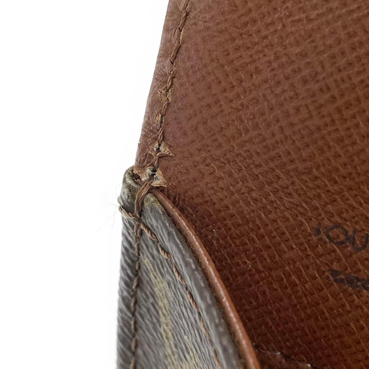 Louis Vuitton Monogram Pochette Dam PM Leather Brown Clutch bag